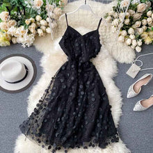 Load image into Gallery viewer, YuooMuoo Romantic Sequins Decoration Pink Party Dress Women Elegant Spaghetti Strap High Waist Summer Lace Midi Dress Sundress