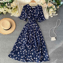 Load image into Gallery viewer, YuooMuoo Romantic Heart Print Summer Dress Women 2020 V Neck Elegant High Waist Long Bandage Dress Ladies Fashion Party Dresses