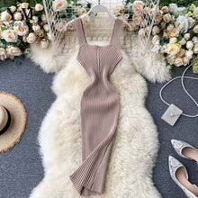 Load image into Gallery viewer, YuooMuoo New Fashion Summer Women Orange Bodycon Bandage Dress Vestidos Sexy Stretch Knit Sheath Backless Short Tank Club Dress
