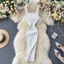 Load image into Gallery viewer, YuooMuoo New Fashion Summer Women Orange Bodycon Bandage Dress Vestidos Sexy Stretch Knit Sheath Backless Short Tank Club Dress