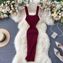 Load image into Gallery viewer, YuooMuoo New Fashion Summer Women Orange Bodycon Bandage Dress Vestidos Sexy Stretch Knit Sheath Backless Short Tank Club Dress